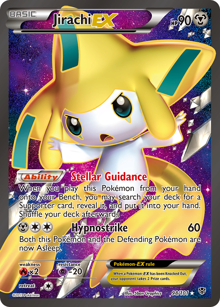 Jirachi EX (98/101) [Black & White: Plasma Blast] | Exor Games Dartmouth