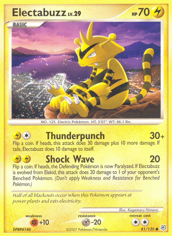 Electabuzz (81/130) [Diamond & Pearl: Base Set] | Exor Games Dartmouth