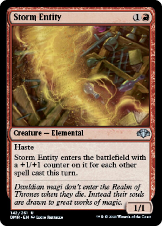 Storm Entity [Dominaria Remastered] | Exor Games Dartmouth