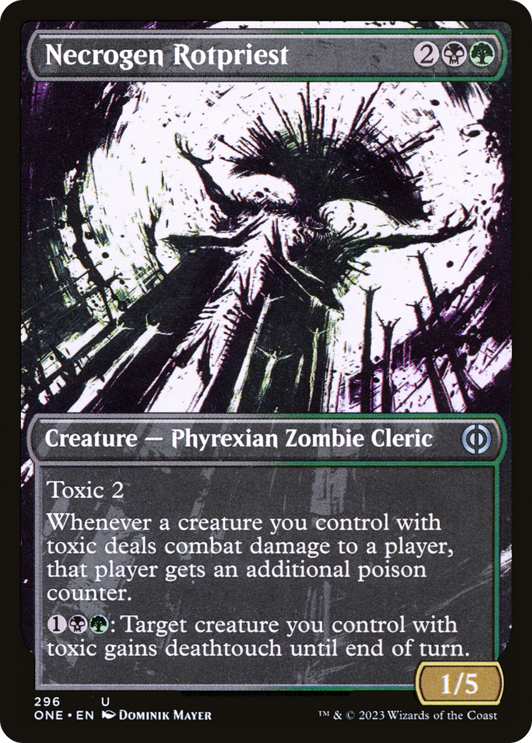 Necrogen Rotpriest (Borderless Ichor) [Phyrexia: All Will Be One] | Exor Games Dartmouth