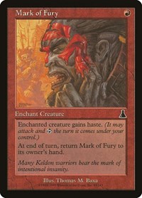 Mark of Fury [Urza's Destiny] | Exor Games Dartmouth