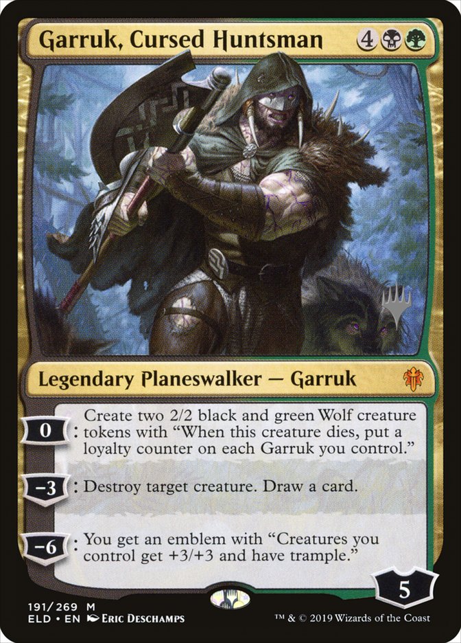 Garruk, Cursed Huntsman (Promo Pack) [Throne of Eldraine Promos] | Exor Games Dartmouth