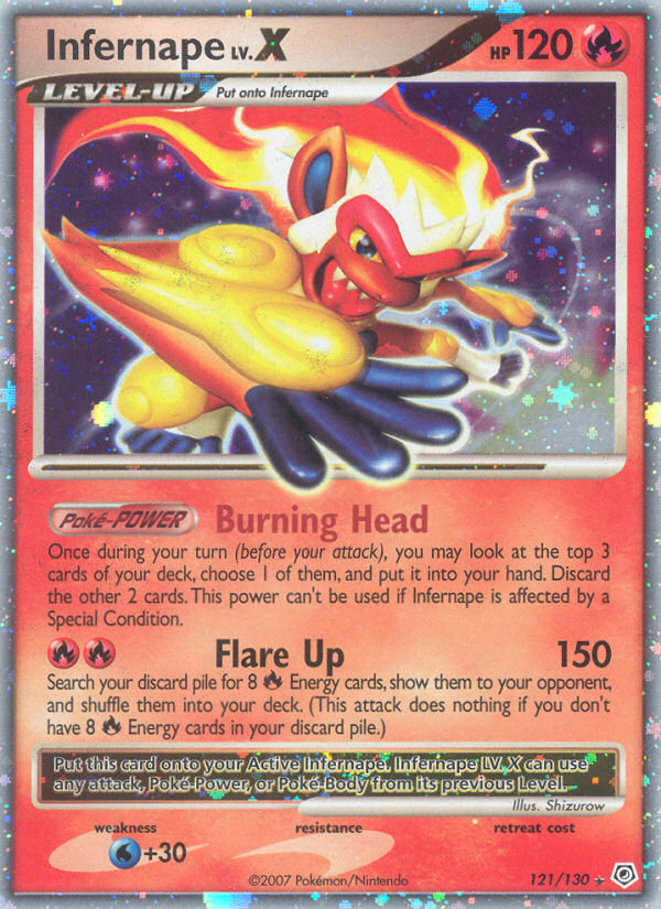 Infernape LV.X (121/130) [Diamond & Pearl: Base Set] | Exor Games Dartmouth