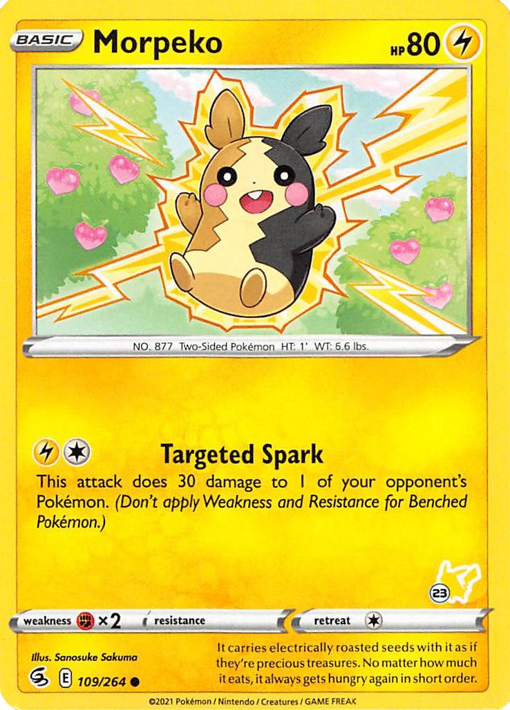 Morpeko (109/264) (Pikachu Stamp #23) [Battle Academy 2022] | Exor Games Dartmouth