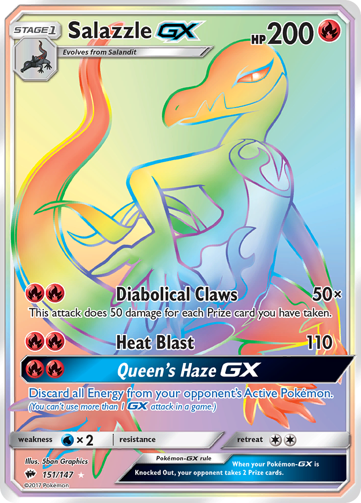 Salazzle GX (151/147) [Sun & Moon: Burning Shadows] | Exor Games Dartmouth