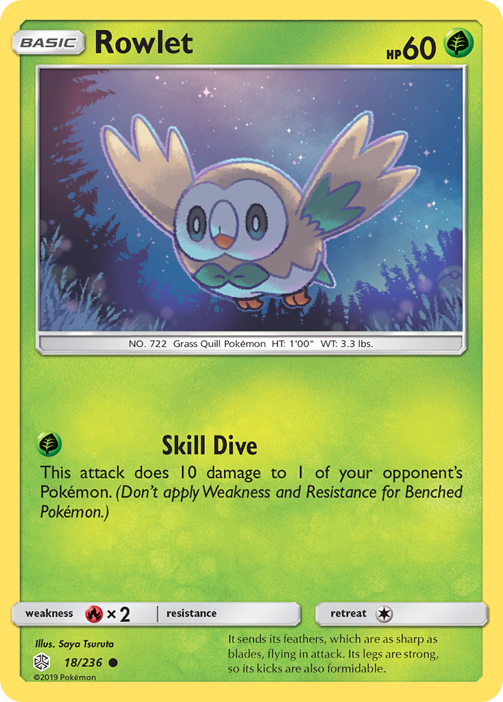 Rowlet (18/236) [Sun & Moon: Cosmic Eclipse] | Exor Games Dartmouth