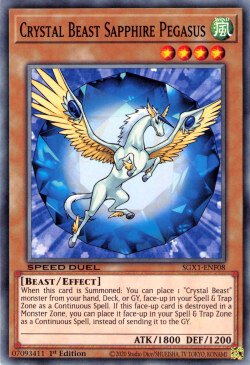Crystal Beast Sapphire Pegasus [SGX1-ENF08] Common | Exor Games Dartmouth
