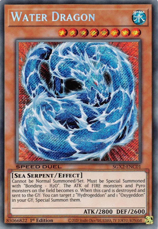 Water Dragon [SGX2-ENC01] Secret Rare | Exor Games Dartmouth