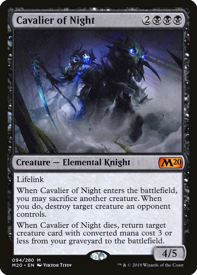 Cavalier of Night [Core Set 2020] | Exor Games Dartmouth