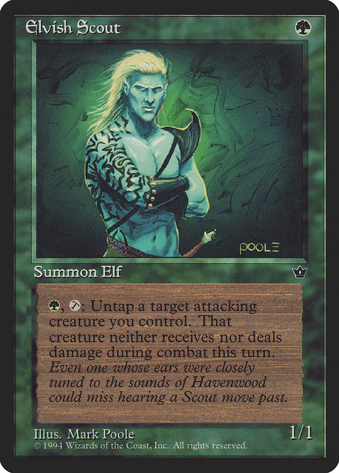 Elvish Scout (Mark Poole) [Fallen Empires] | Exor Games Dartmouth