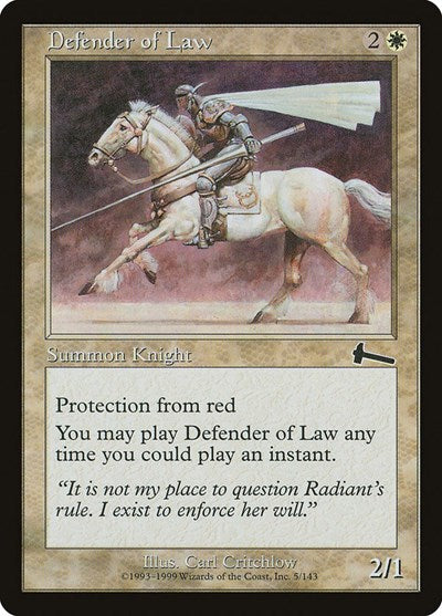 Defender of Law [Urza's Legacy] | Exor Games Dartmouth
