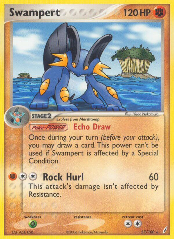 Swampert (27/100) (Theme Deck Exclusive) [EX: Crystal Guardians] | Exor Games Dartmouth