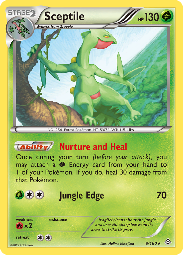 Sceptile (8/160) [XY: Primal Clash] | Exor Games Dartmouth