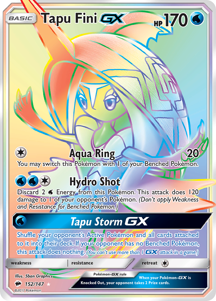 Tapu Fini GX (152/147) [Sun & Moon: Burning Shadows] | Exor Games Dartmouth