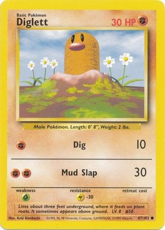 Diglett (47/102) [Base Set Unlimited] | Exor Games Dartmouth