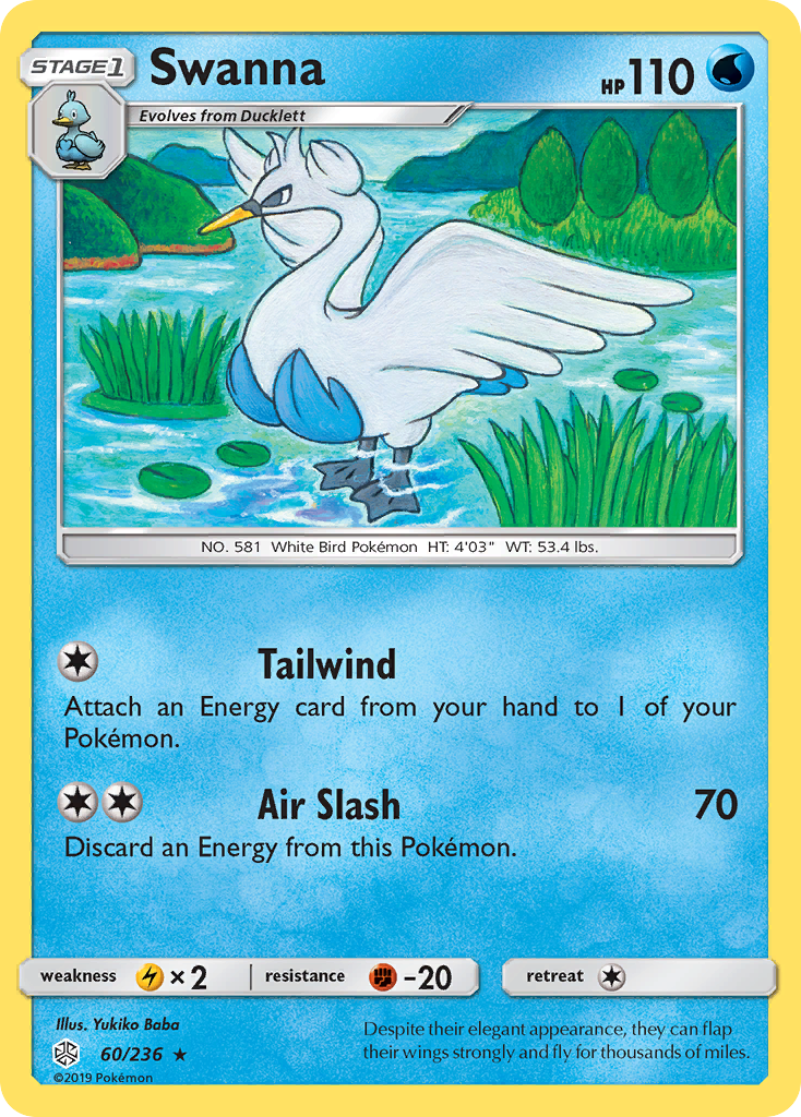 Swanna (60/236) [Sun & Moon: Cosmic Eclipse] | Exor Games Dartmouth