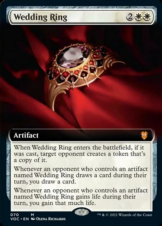 Wedding Ring (Extended) [Innistrad: Crimson Vow Commander] | Exor Games Dartmouth