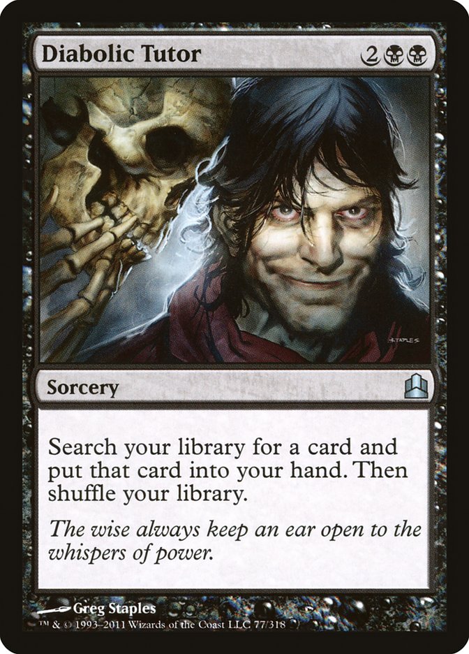 Diabolic Tutor [Commander 2011] | Exor Games Dartmouth