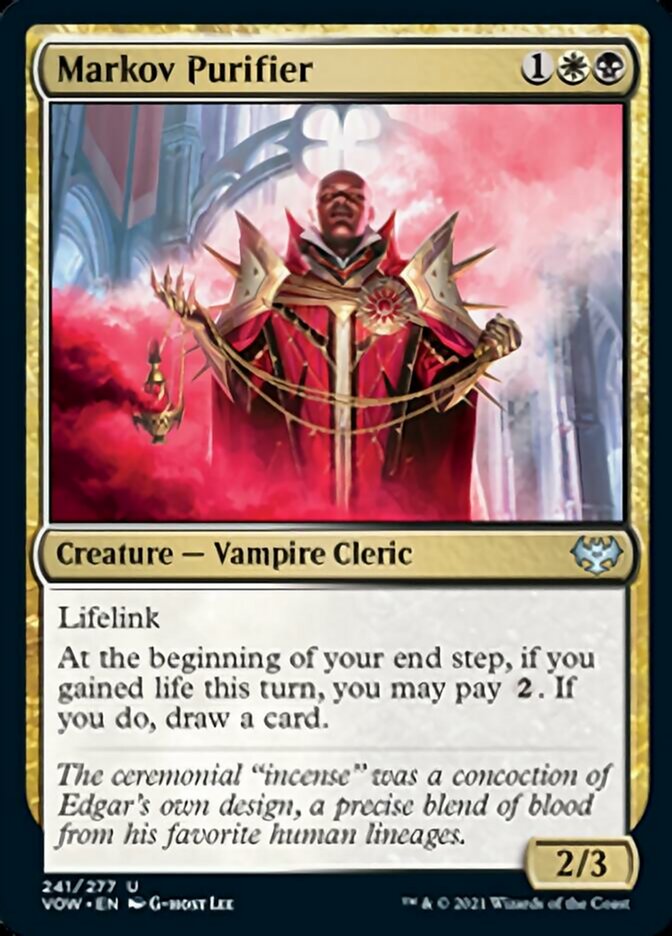 Markov Purifier [Innistrad: Crimson Vow] | Exor Games Dartmouth