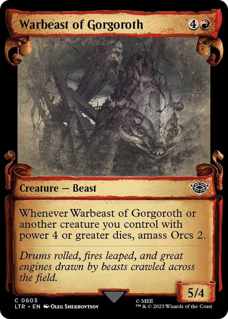 Warbeast of Gorgoroth [The Lord of the Rings: Tales of Middle-Earth Showcase Scrolls] | Exor Games Dartmouth