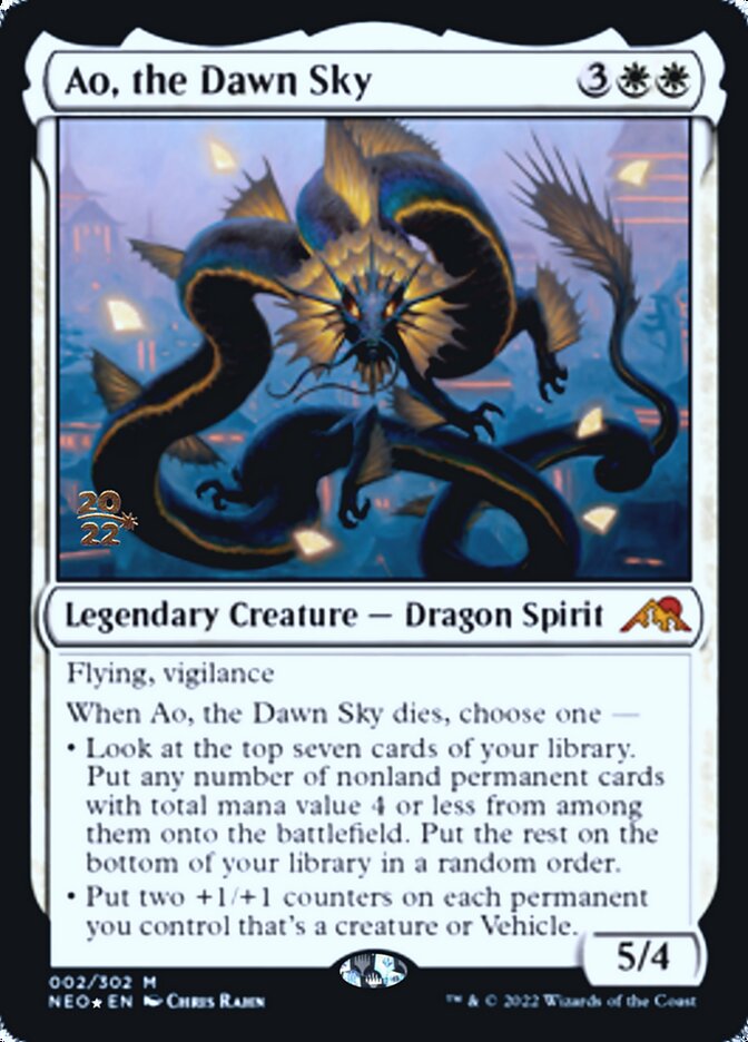 Ao, the Dawn Sky [Kamigawa: Neon Dynasty Prerelease Promos] | Exor Games Dartmouth