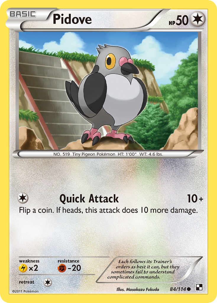 Pidove (84/114) [Black & White: Base Set] | Exor Games Dartmouth