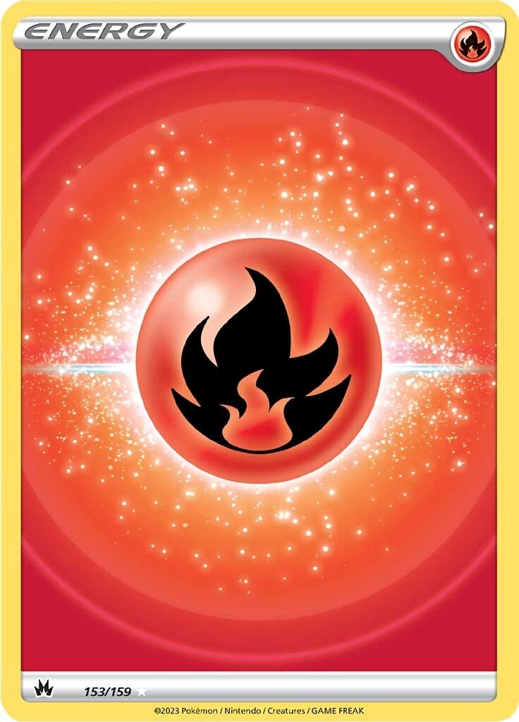 Fire Energy (153/159) (Texture Full Art) [Sword & Shield: Crown Zenith] | Exor Games Dartmouth