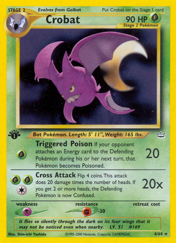 Crobat (4/64) [Neo Revelation 1st Edition] | Exor Games Dartmouth