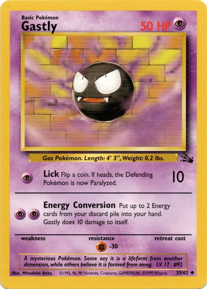 Gastly (33/62) [Fossil Unlimited] | Exor Games Dartmouth