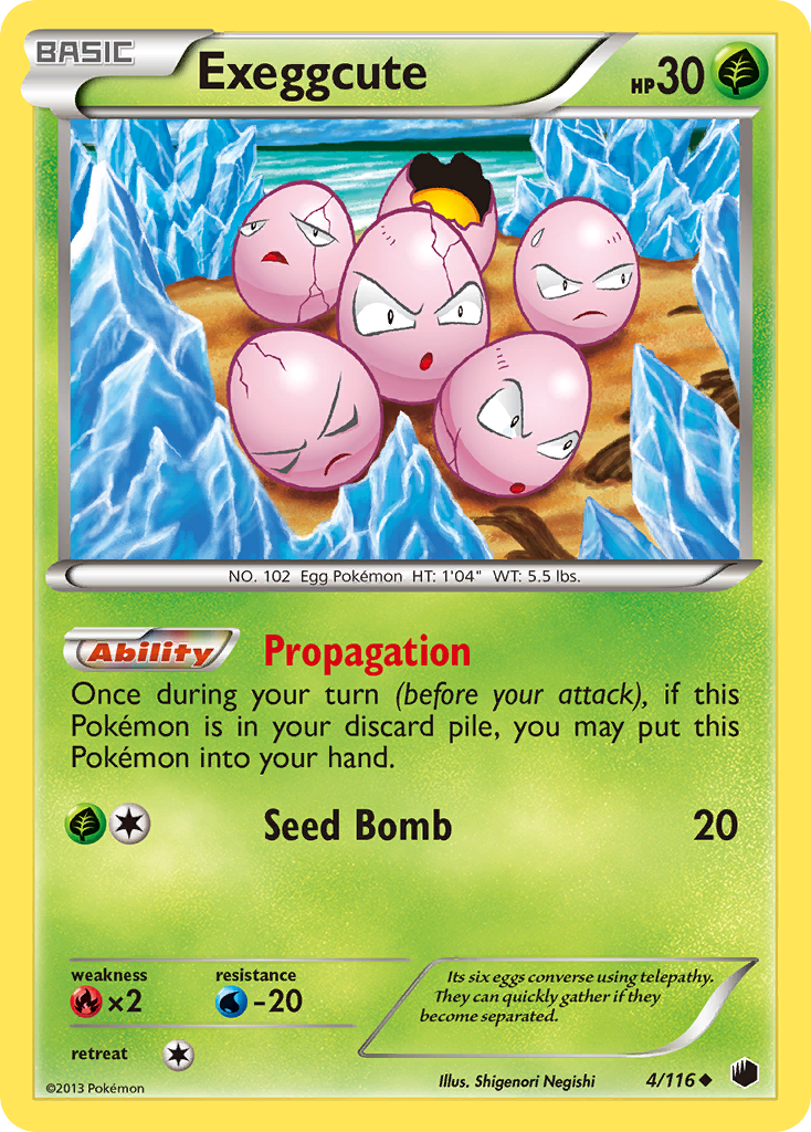 Exeggcute (4/116) [Black & White: Plasma Freeze] | Exor Games Dartmouth