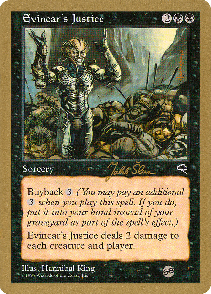 Evincar's Justice (Jakub Slemr) (SB) [World Championship Decks 1999] | Exor Games Dartmouth