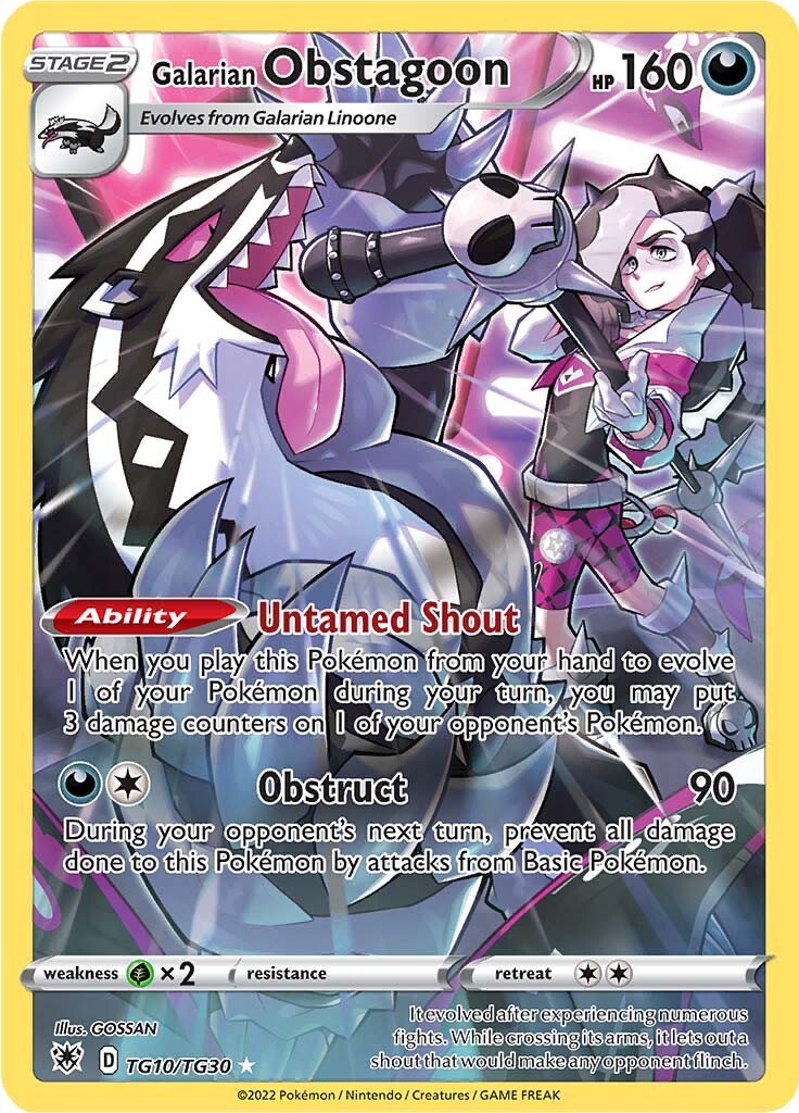 Galarian Obstagoon (TG10/TG30) [Sword & Shield: Astral Radiance] | Exor Games Dartmouth