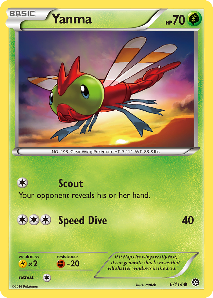 Yanma (6/114) [XY: Steam Siege] | Exor Games Dartmouth