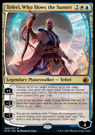 Teferi, Who Slows the Sunset (Promo Pack) [Innistrad: Midnight Hunt Promos] | Exor Games Dartmouth