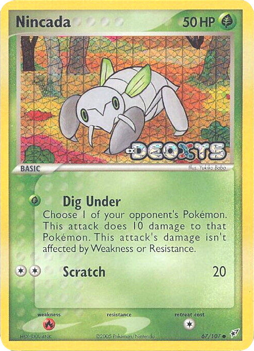 Nincada (67/107) (Stamped) [EX: Deoxys] | Exor Games Dartmouth