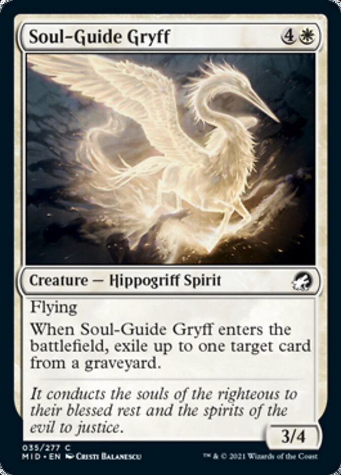 Soul-Guide Gryff [Innistrad: Midnight Hunt] | Exor Games Dartmouth