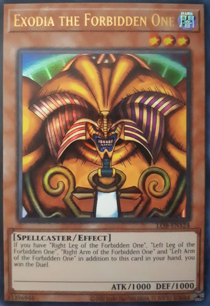 Exodia the Forbidden One (25th Anniversary) [LOB-EN124] Ultra Rare | Exor Games Dartmouth