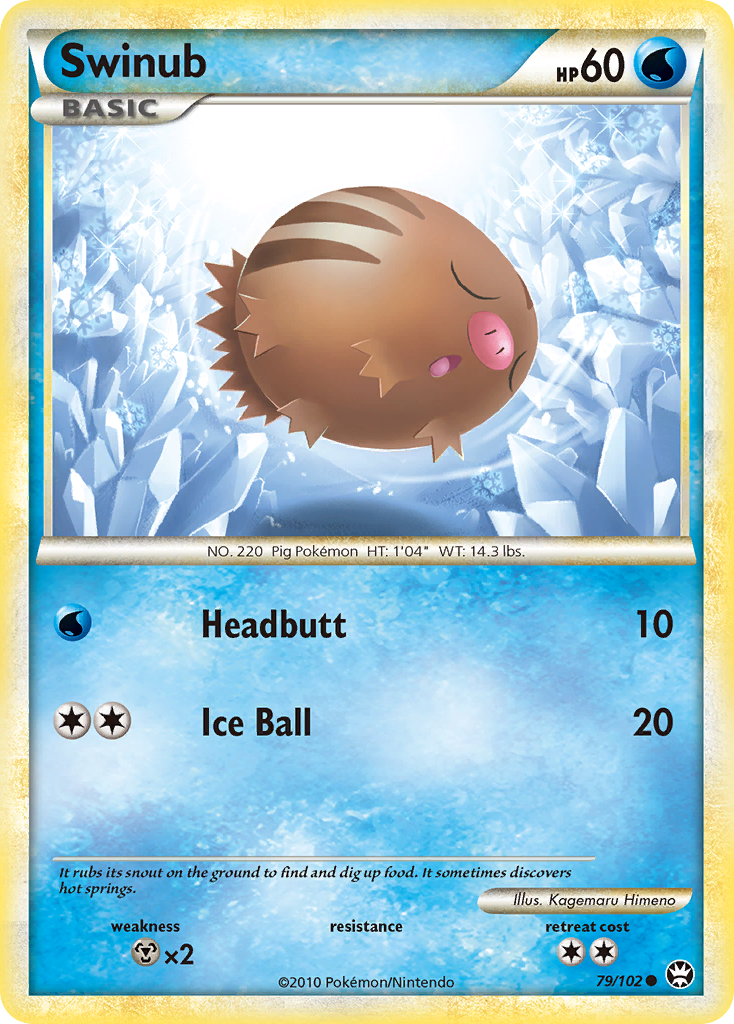Swinub (79/102) [HeartGold & SoulSilver: Triumphant] | Exor Games Dartmouth