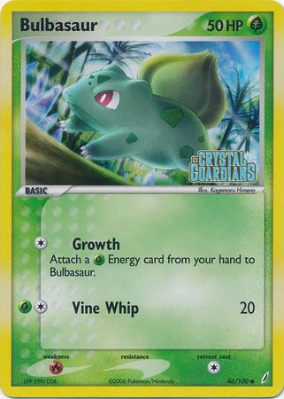 Bulbasaur (46/100) (Stamped) [EX: Crystal Guardians] | Exor Games Dartmouth