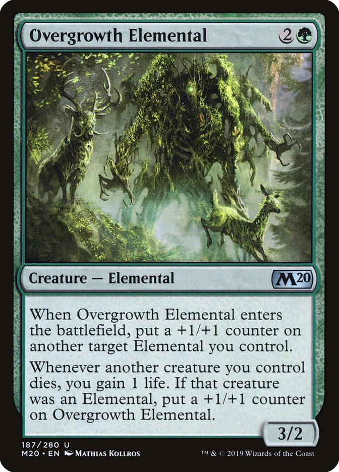 Overgrowth Elemental [Core Set 2020] | Exor Games Dartmouth