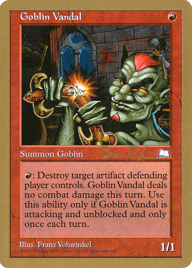 Goblin Vandal (Ben Rubin) [World Championship Decks 1998] | Exor Games Dartmouth