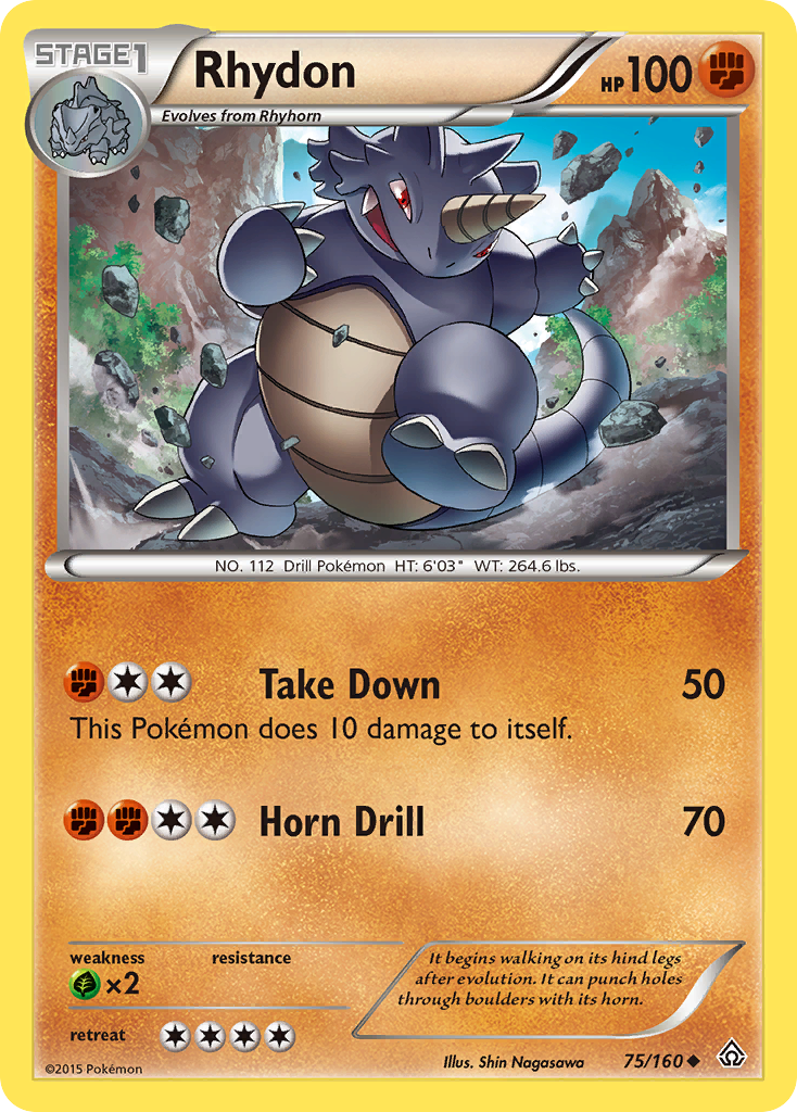 Rhydon (75/160) [XY: Primal Clash] | Exor Games Dartmouth