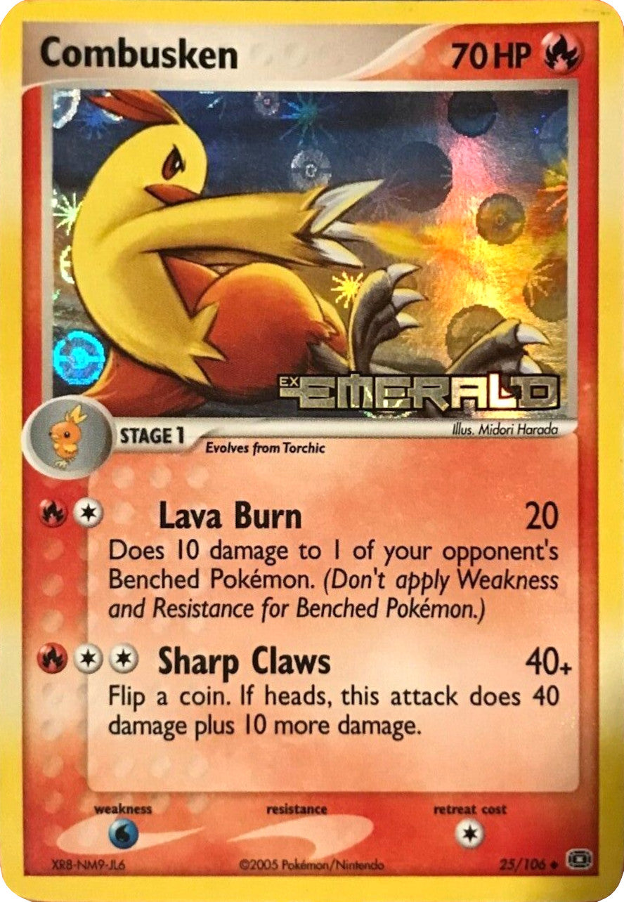 Combusken (25/106) (Stamped) [EX: Emerald] | Exor Games Dartmouth