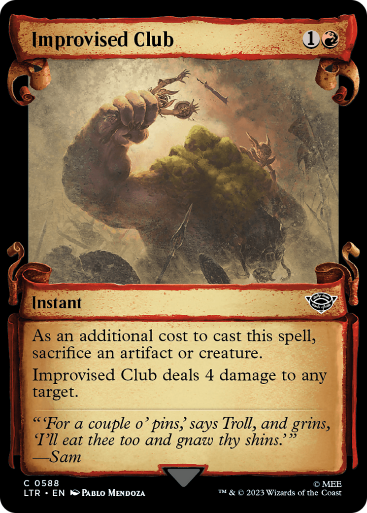 Improvised Club [The Lord of the Rings: Tales of Middle-Earth Showcase Scrolls] | Exor Games Dartmouth