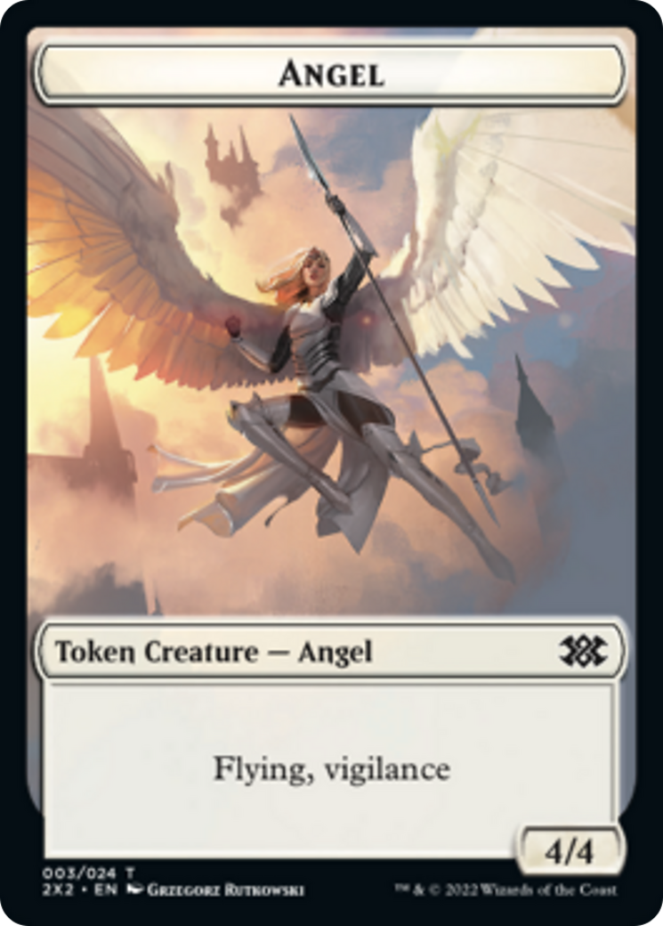 Egg // Angel Double-sided Token [Double Masters 2022 Tokens] | Exor Games Dartmouth