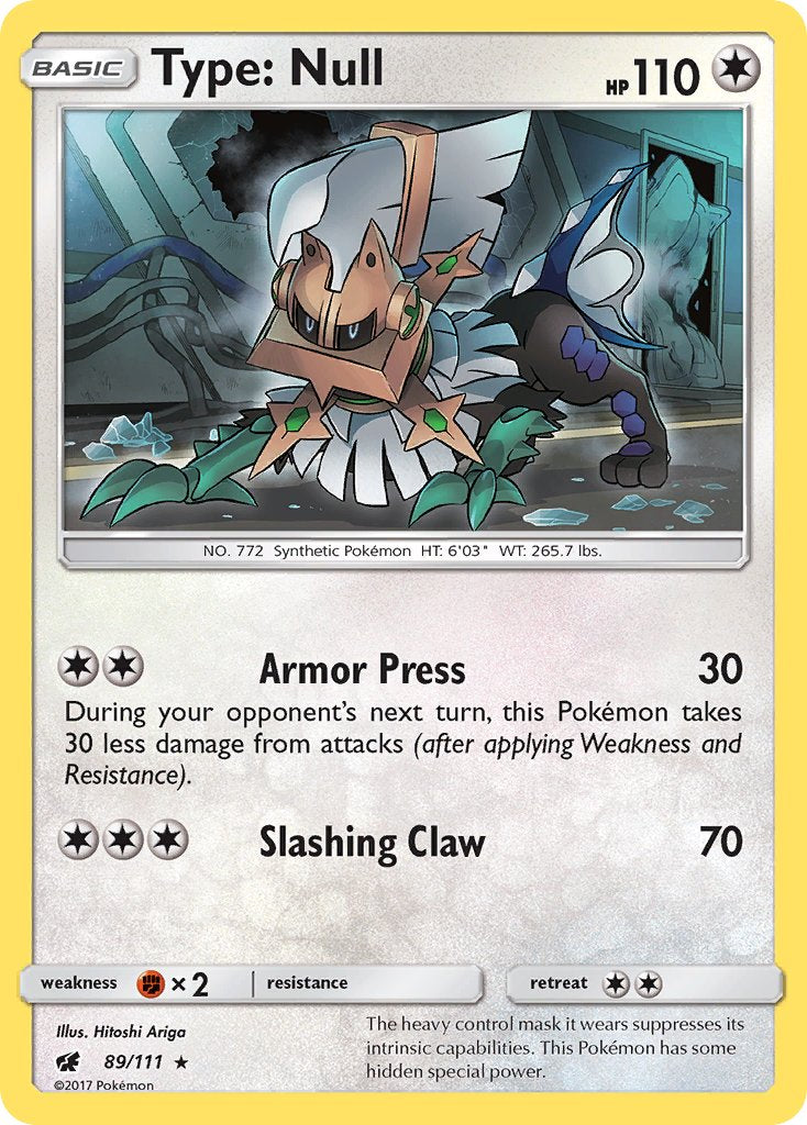 Type: Null (89/111) (Theme Deck Exclusive) [Sun & Moon: Crimson Invasion] | Exor Games Dartmouth