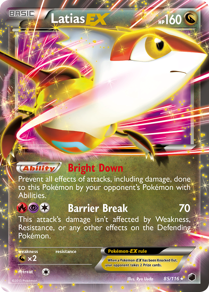 Latias EX (85/116) [Black & White: Plasma Freeze] | Exor Games Dartmouth