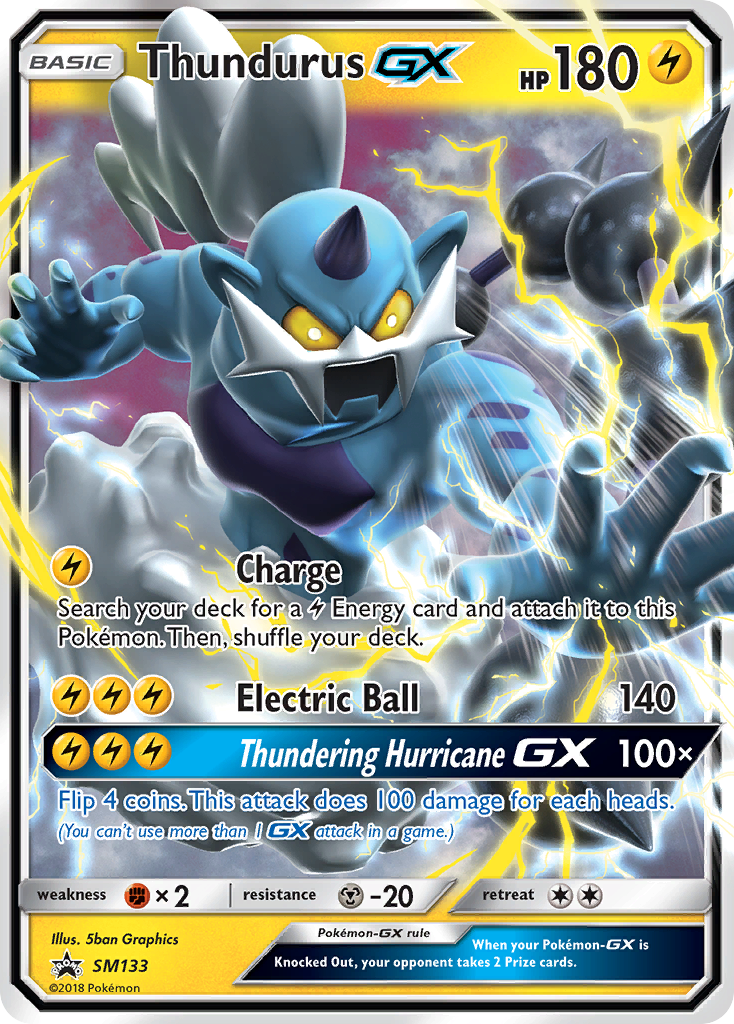 Thundurus GX (SM133) [Sun & Moon: Black Star Promos] | Exor Games Dartmouth