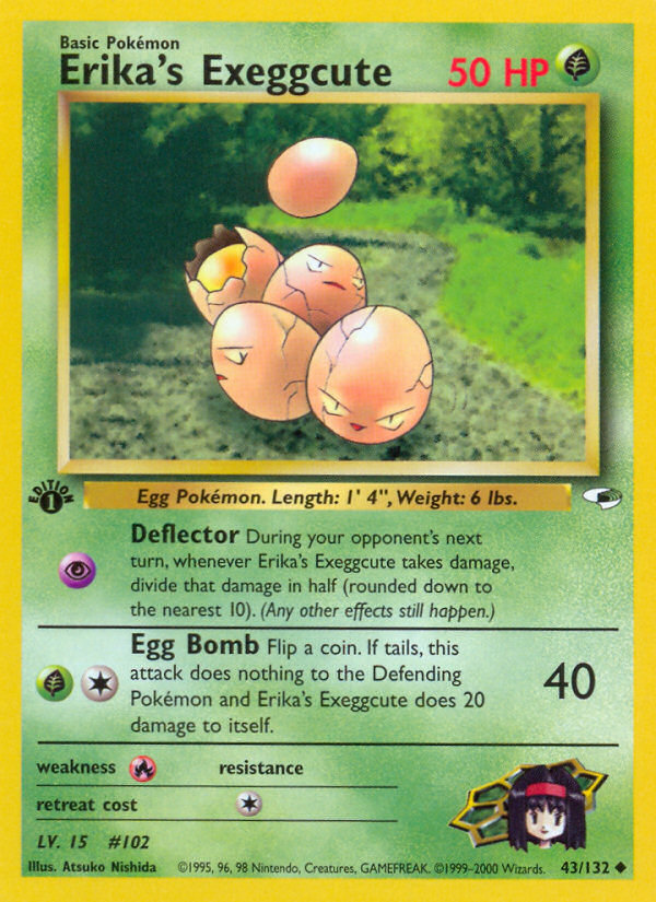 Erika's Exeggcute (43/132) [Gym Heroes 1st Edition] | Exor Games Dartmouth