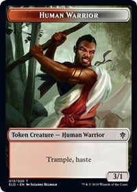 Human Warrior // Food (16) Double-sided Token [Throne of Eldraine Tokens] | Exor Games Dartmouth